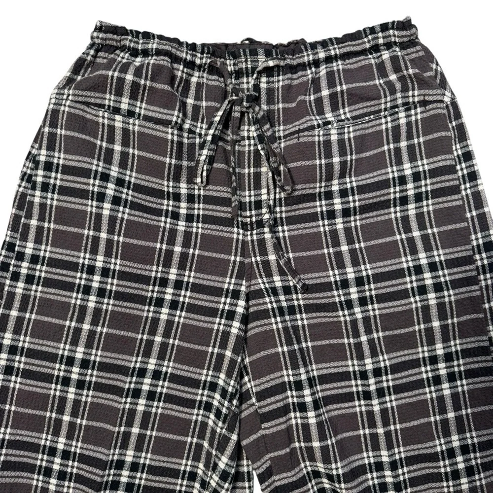 New Free People Hudson Canyon Charcoal Combo Pants Size XS